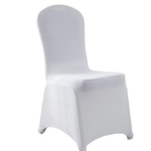 Scuba Spandex Stretch Wedding Banquet Chair Covers Factory Wholesale White Scuba Spandex Stretch Wedding Banquet Chair Covers - Product Image 1