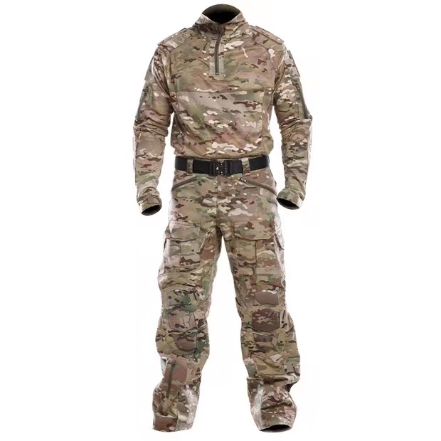PF Men's Russia Camo FG Tactical Training Uniforms G3 G4 Frog Suits Breathable Anti-Static Rip-Stop Polyester Cotton Knitted