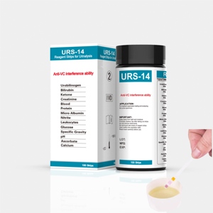 Bandelettes réactives urinaires de qualité médicale URS-14, 14 paramètres, papier de test diagnostique, OEM, marque privée, personnalisé - Product Image 1