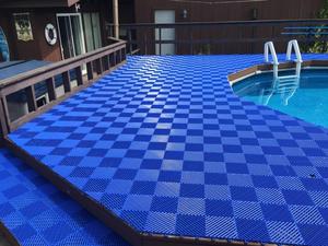 Shock Absorbent <b>Plastic</b> Garage <b>Floor</b> Tiles Noise Reduction Technology Safe for Kids and Pets Home Gym Use - Product Image 4