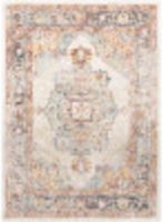 Tapis extra large kaki vintage à motif médaillon, décontracté, lavable, antidérapant, pour la décoration intérieure minimaliste de la maison