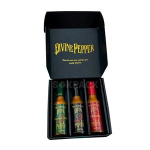 Boîte d'emballage en <span class=keywords><strong>carton</strong></span> personnalisée pour sauce, boîte en <span class=keywords><strong>carton</strong></span> ondulé pour l'expédition de sauce chili, boîte pliable pour bouteille de pâte, boîte d'expédition - Product Image 5