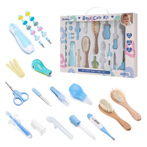 Ensemble de soins 28 pièces pour nouveau-né de 0 à 12 mois, comprenant un ensemble de coupe-ongles et une brosse à <span class=keywords><strong>cheveux</strong></span> - Product Image 2