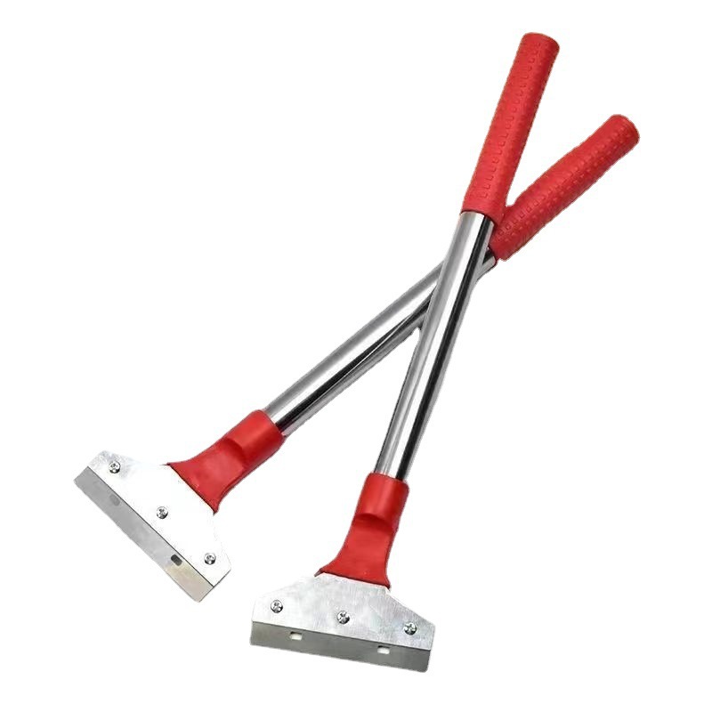 A large red shovel