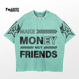T-shirt à col rond pour hommes en coton de haute qualité à séchage rapide à manches courtes avec motif imprimé pour le tissu tricoté d'été - Product Image 1