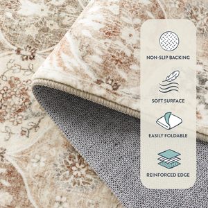 Collezione Boho Vintage persiano tappeto basso accento moderno tappeto per adolescenti per Hotel da pranzo lavabile grande tappeto vivente - Product Image 5
