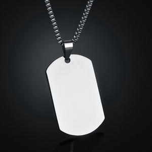 Blanc En Acier Inoxydable <span class=keywords><strong>Plaque</strong></span> Pendentif Personnalisé Personnalisé <span class=keywords><strong>Collier</strong></span> Photo Nom Graver Colliers pour Femmes Hommes Saint Valentin Cadeau - Product Image 4