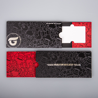 Enveloppes personnalisées pour cartes de membre, pochettes coulissantes en papier, emballage pour cartes VIP, cartes de crédit, cartes cadeaux, boîtes d'emballage.