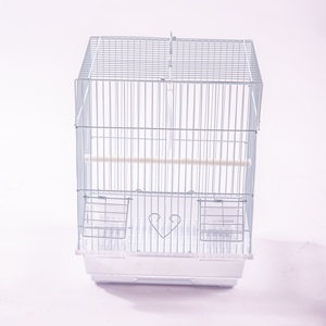 <b>Large</b> Metal Parrot Cage Rolling Stand Bird House With <b>Slide</b> Tray For Macaw Cockatiel Indoor Outdoor - Product Image 3
