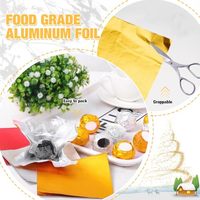 Envoltorios de Aluminio Dorado para Chocolate, Impresos, Termosellables y Plegables, para Empacar Dulces, Venta al Por Mayor