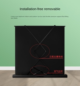 Nhà máy xách tay màn hình chiếu cho các cuộc họp nhà hoặc văn phòng của nhãn hiệu kéo màn hình chiếu 60 inch 4:3 Chiếu màn hình sàn - Product Image 2