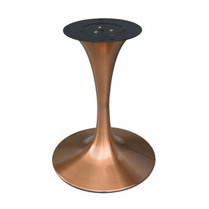 قاعدة قهوة لتناول الطعام على الطراز الأوروبي باللون الأبيض/أرجل مستديرة من التوليب للمطعم باللون الأسود مصنوعة من المعدن والحديد - Product Image 4