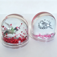 Fabricant OEM de cadres photo en acrylique transparent flottant avec liquide et paillettes, forme hémisphère, couleur personnalisée, décoration intérieure