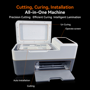 Nouveauté <span class=keywords><strong>Film</strong></span> Hydrogel Souple 2 en 1 à Découpe Intelligente Installation Automatique Protection d'Écran avec Polymérisation UV Machine de Découpe - Product Image 5