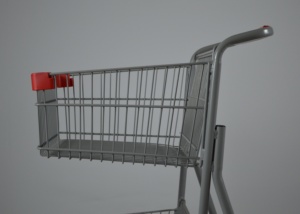 SCE-3 Canadian <strong>Grocery</strong> Double Rolling 2 Tier Shopping Basket Trolley <strong>Wheels</strong> Light Weight Supermarket <strong>Cart</strong> - Product Image 6