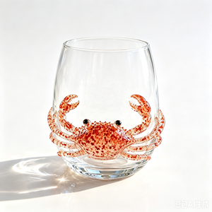 Vaso Artesanal <span class=keywords><strong>de</strong></span> Cristal con Forma <span class=keywords><strong>de</strong></span> Pulpo Azul Anillado 3D, Resistente al Calor, Apto para Alimentos, Vaso <span class=keywords><strong>de</strong></span> <span class=keywords><strong>Bar</strong></span> con Diseño <span class=keywords><strong>de</strong></span> Animal Marino - Product Image 3