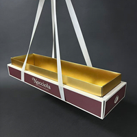 Boîte d'emballage de tiramisu de luxe personnalisée avec impression sur mesure, boîte à gâteau pliable en carton avec découpeur en acrylique