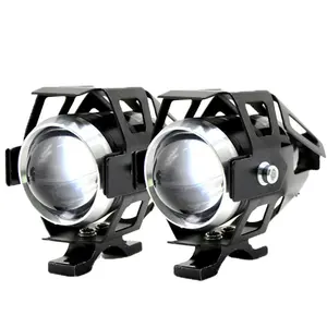 Auto Lighting System Led Motorcycle Headlight U5 Anglel Eye Led Headlamp Mini Driving Lights for Automobiles Motorcycle 12V