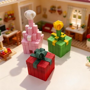 Boîte cadeau de Noël créative personnalisée en impression 3D, figurine imprimée en 3D, jeu de construction amovible - Product Image 2