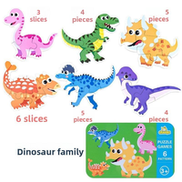 Boîte de puzzle en bois 3D intellectuelle à thèmes variés pour l'éducation préscolaire, puzzles pour enfants de 2 à 4 ans, unisexe