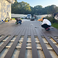 Installation facile, terrasse extérieure en bois composite, terrasse en composite bois-plastique imperméable, sol extérieur WPC pour véranda, terrasse