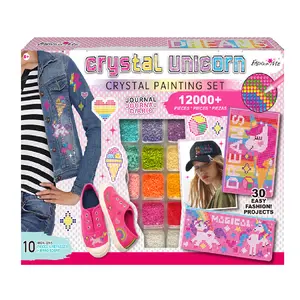 Набор для рукоделия с игрушками единорога и кристаллами с журналом и пеналом для детей