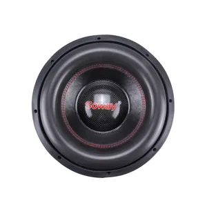 Subwoofer de potência rms 2000w, venda quente, subwoofer de áudio do carro de 12 polegadas