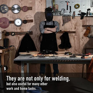 Delantal de herrero resistente, carpintero con bolsillos para herramientas, delantal de carpintería, delantal de plástico impermeable, peluquería - Product Image 4