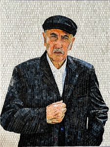 Vendita di fabbrica moda ritratto fatto a mano <span class=keywords><strong>mosaico</strong></span> di <span class=keywords><strong>vetro</strong></span> piastrelle arte murale decorazione famosi ritratti di uomini dipinti per la casa hotel - Product Image 3