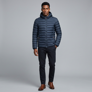 Custom High Quality Winter <b>Long</b> Sleeve Puffer <b>Men</b> <b>Jacket</b> With Customized logo Printed Wholesale Puffer <b>Jacket</b> - Product Image 1