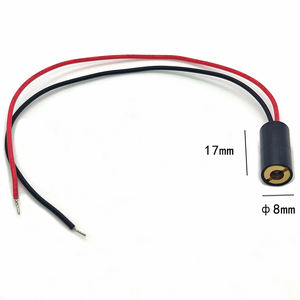 Módulo de diodo láser ajustable 3-5VDC 8X17mm 650nm 1MW cabezal láser de punto rojo nuevo láser de posicionamiento para diversas aplicaciones - Product Image 3
