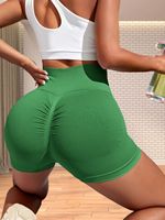 Nylon sans couture haute Stretch Shorts de sport femmes hanche Gym cyclisme élastique vêtements dame Sexy Scrunch bout à bout Yoga Shorts