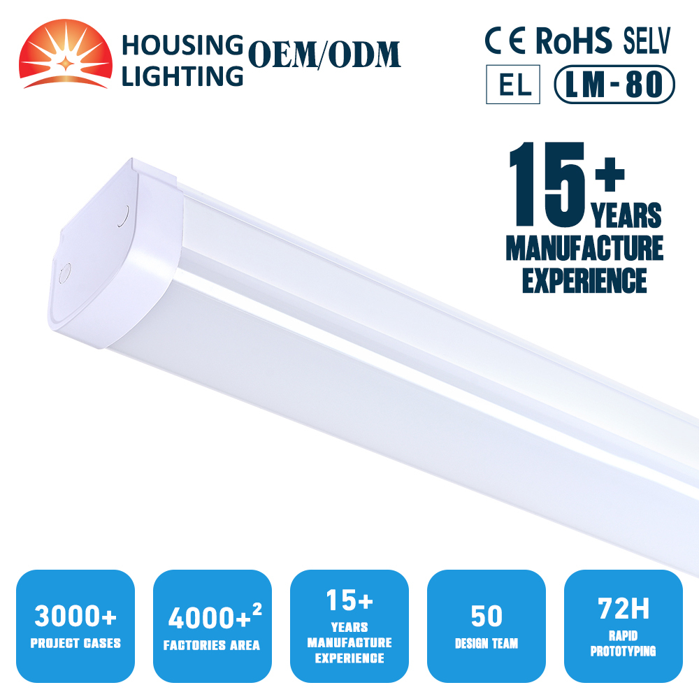Industrial Batten Lights 2ft 4ft 5ft LED Tube Triproof Light 5000K Surface Ceiling IP65 LED Tri-Proof Light