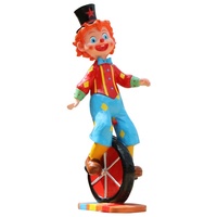 Statue de Joker pour parc d'attractions, design intriguant, en fibre de verre/résine époxy, peinte à la main, pour la décoration extérieure des paysages urbains
