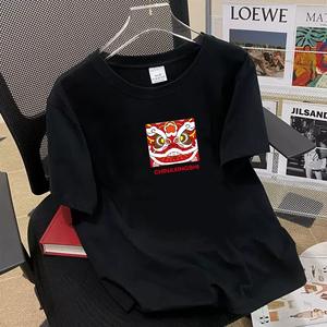 Summer Cotton Black Unisex Short Sleeve Outdoor Sport Round Neck Tee Tops Custom logo Plain <strong>T</strong> <strong>Shirt</strong> - Product Image 5