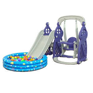 ชุดของเล่นพลาสติก Lldpe สำหรับ<span class=keywords><strong>เด็ก</strong></span>แบบ3-in-1พร้อมสไลด์และชิงช้าสำหรับโรงเรียนอนุบาลและสวนดีไซน์ใหม่ - Product Image 1