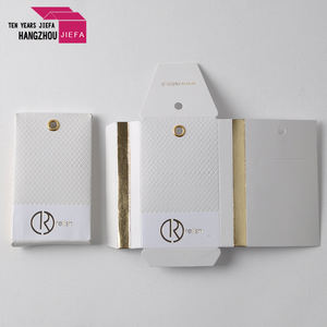 กระเป๋ากระดุมกระดาษหนา120gsm กระดาษแข็งสีขาวว่างเปล่าแท็กแขวนเสื้อผ้ากระเป๋ากระดุมสำรอง - Product Image 2