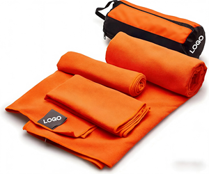 Serviette de yoga en microfibre écologique, antidérapante, séchage rapide, très absorbante, impression de logo personnalisée et support de vente en gros OEM - Product Image 1
