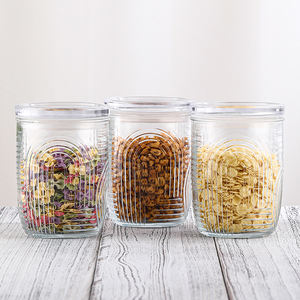 מפעל סיני יוקרה מותאם אישית צנצנות זכוכית אטום 500 מ "ל 700 מ" ל 1000 מ "ל ריבת אחסון מטבח לכסות - Product Image 3