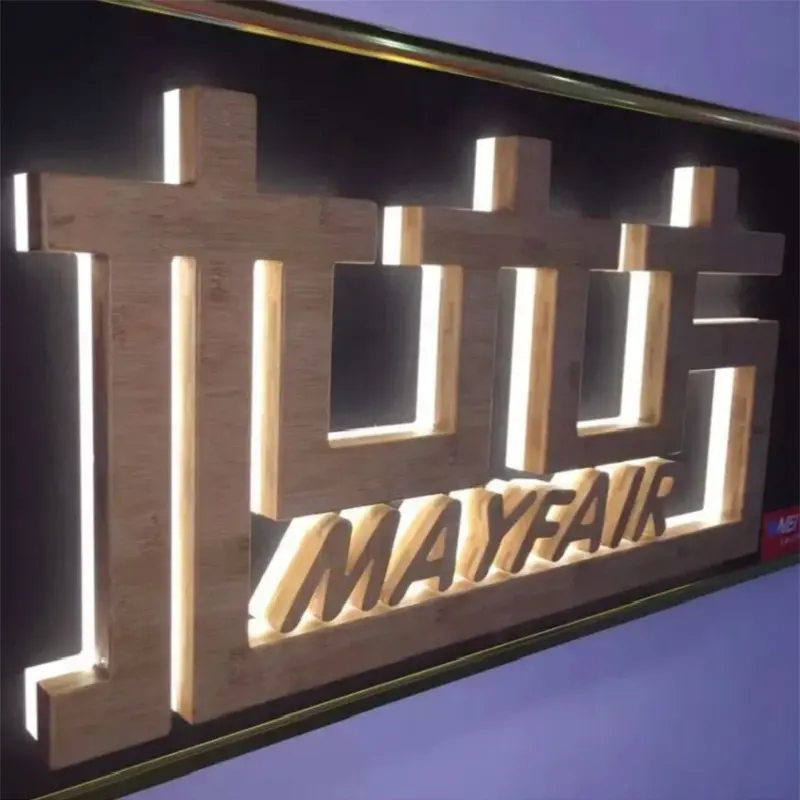 Lettres de canal en acrylique rétroéclairées de la publicité personnalisée Enseigne électronique à LED pour enseigne avec logo de vitrine extérieure