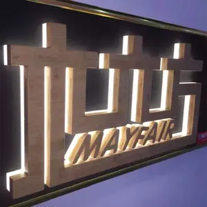 Custom Advertising Backlit Acrylic Channel Letters Sign LED Electronic Signs For Outdoor Storefront Logo Sign