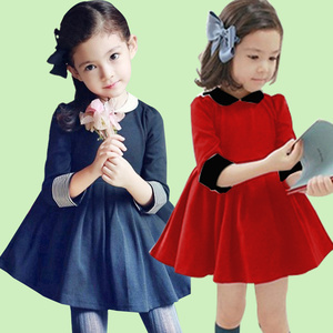 Ropa Infantil al por Mayor, Vestido de Fiesta de Manga Larga para Niñas, de un Proveedor Chino - Product Image 1