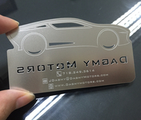 Carte de visite personnalisée en acier inoxydable brossé gravée au laser, RFID NFC NTAG213, 125kHz/13.56MHz, étanche, résistante aux intempéries, accès complet