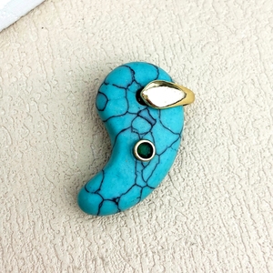 จี้หินอเมทิสต์ธรรมชาติทำมือขายดี  จี้หยินหยางรูปไข่  จี้รูปทรงหยดน้ำประดับโรสควอตซ์ สำหรับทำเครื่องประดับ DIY - Product Image 6