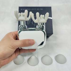 Masajeador Eléctrico Portátil de Doble Cabezal para Mujer, Motor sin Escobillas para Masaje Profundo de Cuerpo y Rostro, Personalizable - Product Image 2