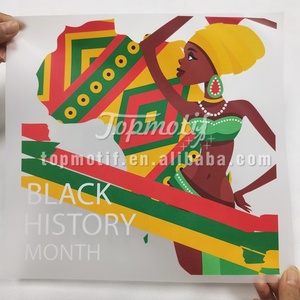 Conceptions de cartes de l'<span class=keywords><strong>Afrique</strong></span> de l'<span class=keywords><strong>histoire</strong></span> des Noirs véritables imprimables personnalisées Appliques d'impression par transfert de vinyle thermocollantes - Product Image 5