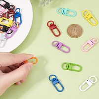 Fermoirs en métal à griffe de homard, lanières pivotantes, gâchette, crochets à pression, sangle pour porte-clés, porte-clés, sacs de bricolage, résultats de bijoux, artisanat