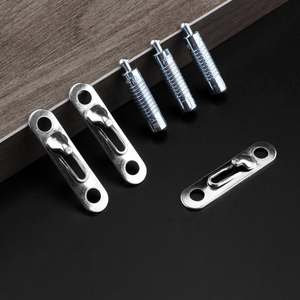 Conector do hardware da mobília para prateleiras do armário escondido 2 em 1 conexão encaixe - Product Image 4