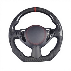 Volant sport en fibre de carbone et Alcantara avec éclairage LED pour Infiniti G35 G35X Fx35 M35 Nissan 350Z <span class=keywords><strong>370Z</strong></span> 2002 2003 2004 2005 2006 2007 - Product Image 4