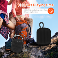 Haut-parleur Bluetooth portable d'extérieur OEM LOGO, étanche IPX7, 10W, Super Bass, avec crochet